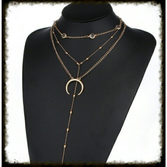 🗿🗿Bohemian Moon Multi-layer Necklace 🗿🗿 - Picture 2 of 5